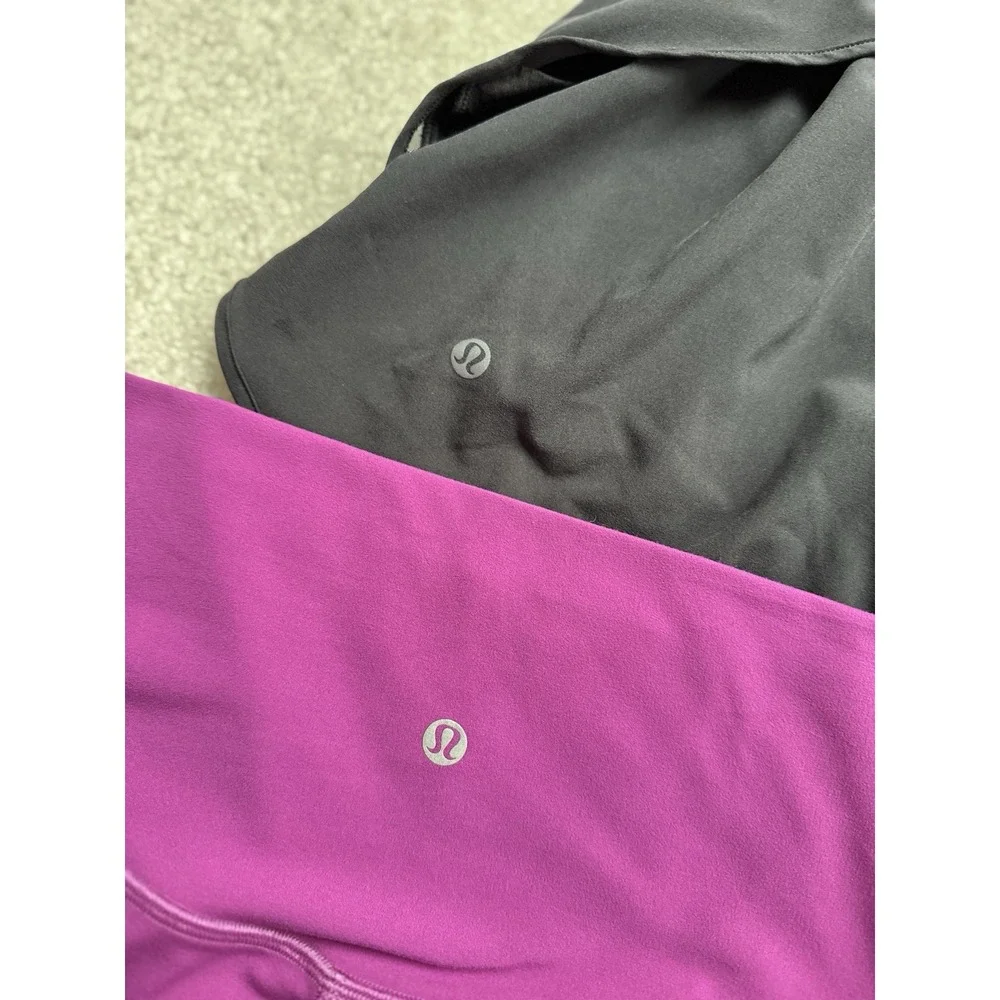 2PC- Lululemon Hotty Hot High-Rise Skirt Black +Align High-Rise Crop Legging 24